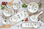 Set Aperitivi da Portata in Porcellana Herbarium Collection 37x10 cm.