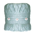 Blanc MariClò Boutis Ira Tempestosa Collection in Cotone Verde Salvia con Fiori Rosa 260x260 cm.