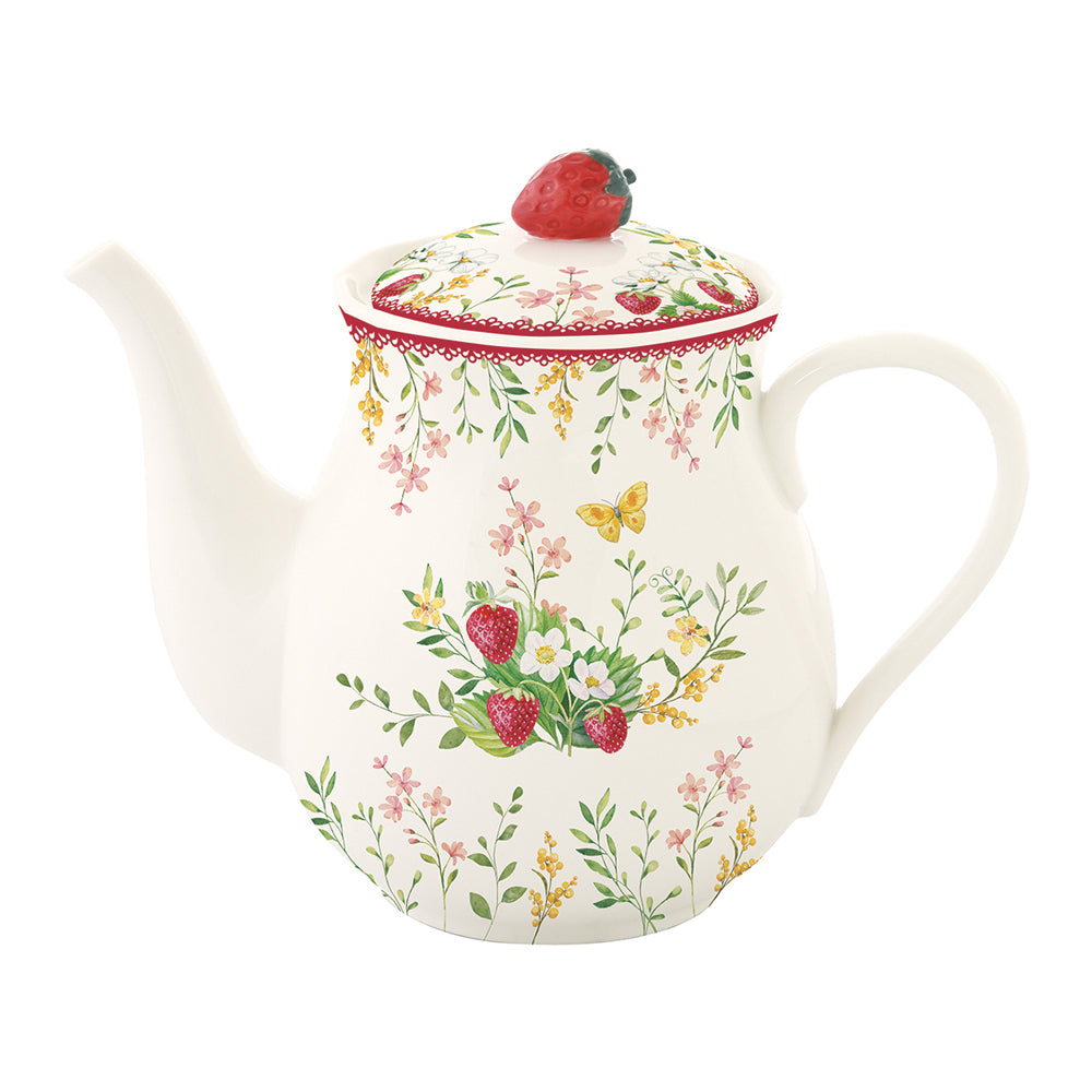 Teiera in Porcellana Jardin de Fraises Collection 900 ml.