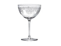 Livellara Milano Set 6 Calice Champagne Luigi XV Collection in Vetro Inciso H16 Ø11 cm. 350ml