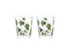 Livellara Milano Set 2 Bicchiere Uva Frutta Fresca Collection in Vetro Dipinto a Mano H10 Ø8 cm. 380ml