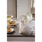 Blanc MariClò Scolapiatti in Ferro Battuto Bianco con Decorazioni Floreali 32x23xH38 cm.