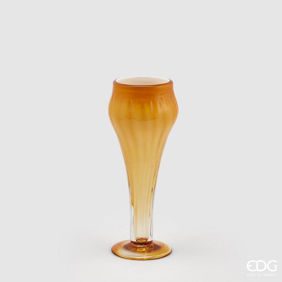 Vaso Tulipano Aperto EDG in Vetro 35x13 cm.