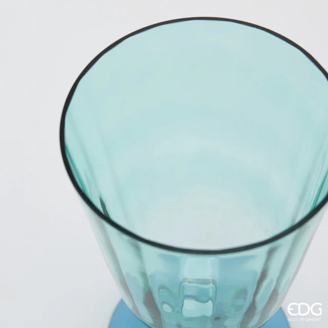 Vaso EDG Righe Coppa con Piede 21x15 cm.