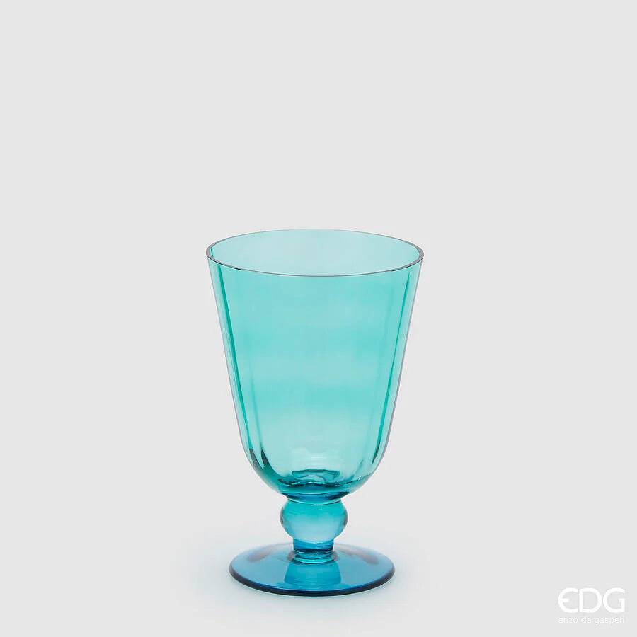 Vaso EDG Righe Coppa con Piede 15x10 cm.