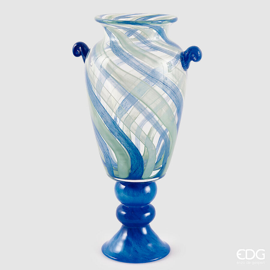 Vaso Pennellate EDG Anfora in Vetro 46x20 cm.
