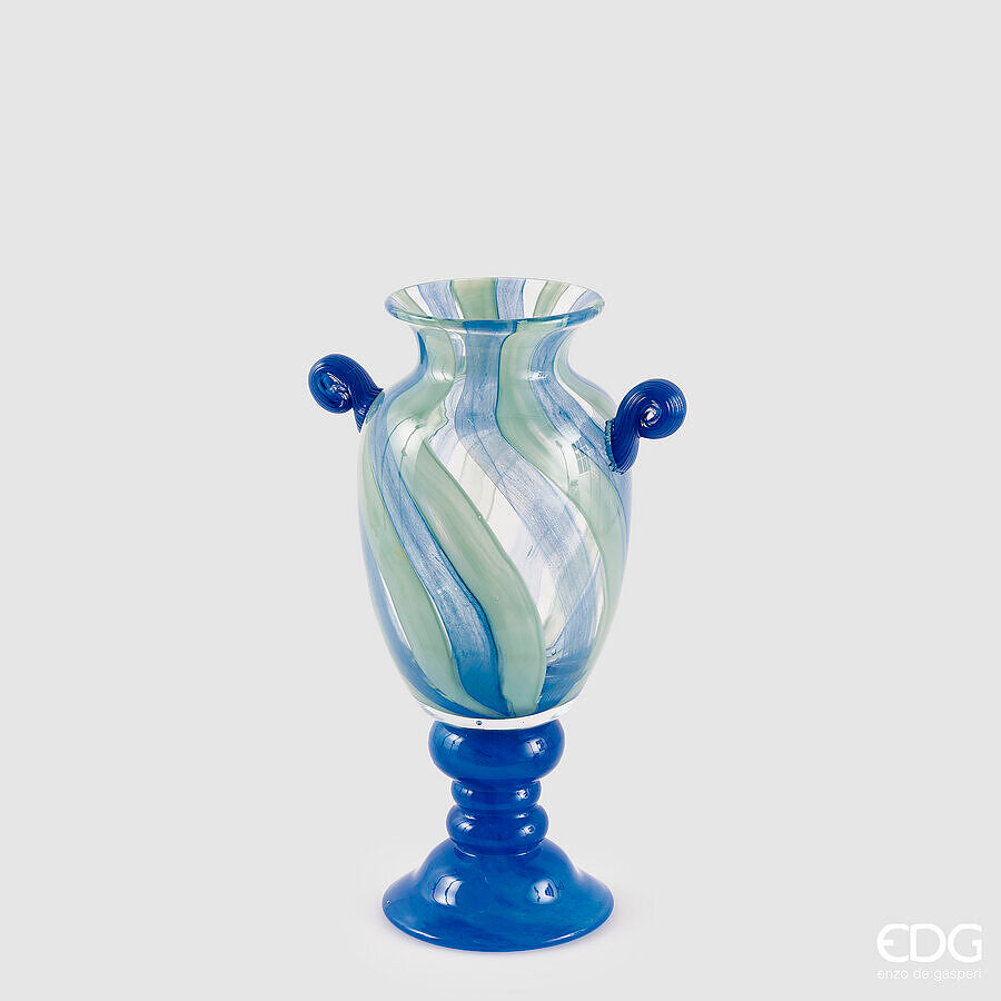Vaso Pennellate EDG Anfora in Vetro 33x15 cm.