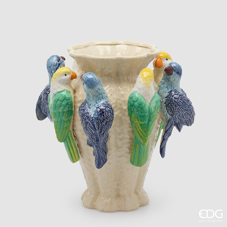 Vaso Chakra Pappagalli EDG 30,5x27,5 cm.