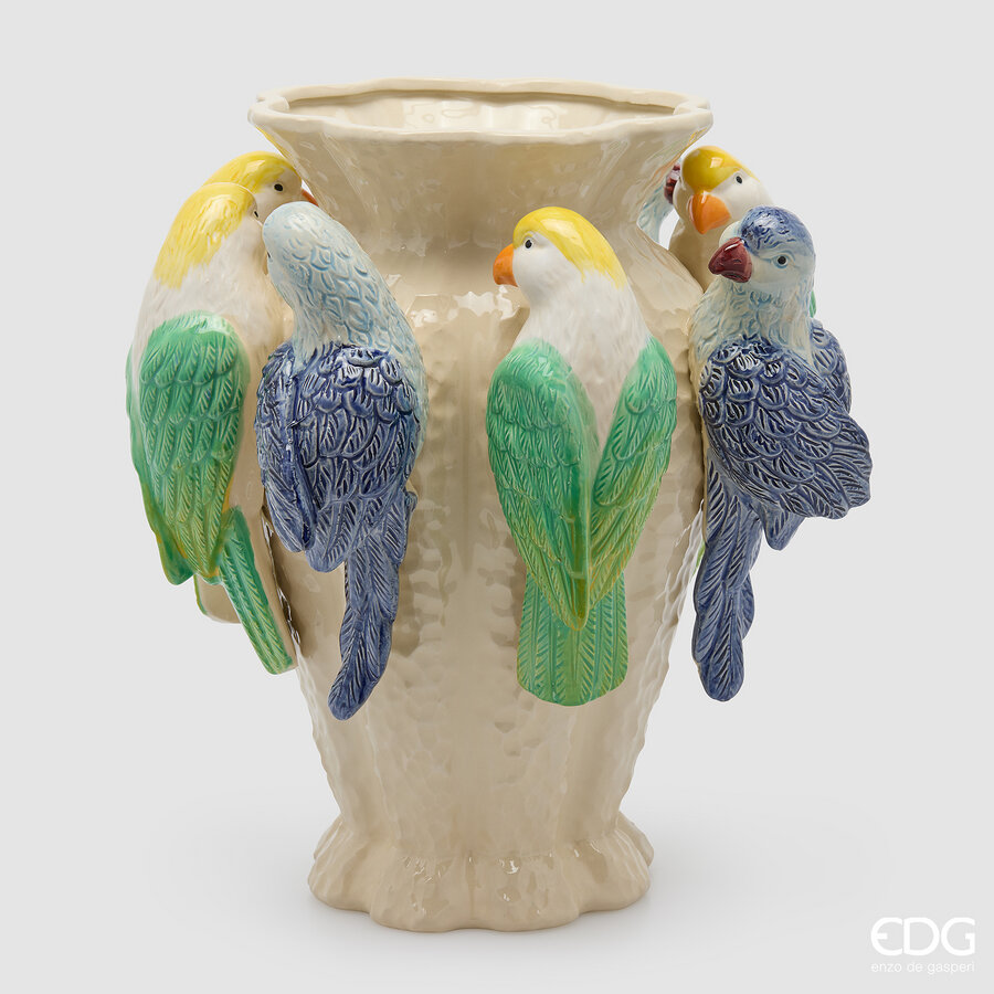 Vaso Chakra Pappagalli EDG 36,5x33 cm.
