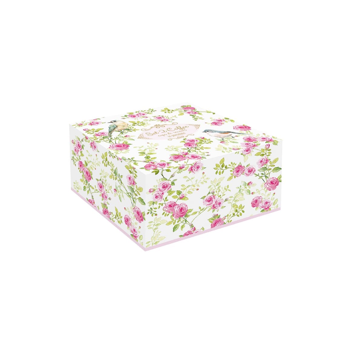 Set 2 Tazzine con Piattino in Porcellana Spring Time Collection 100 ml.