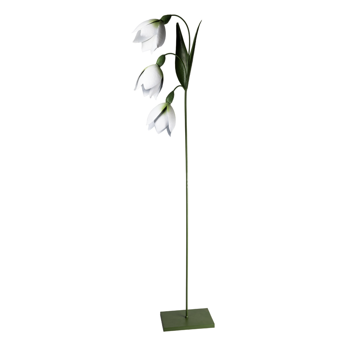 Decorazione Fiori Bianchi in Metallo 135 cm.