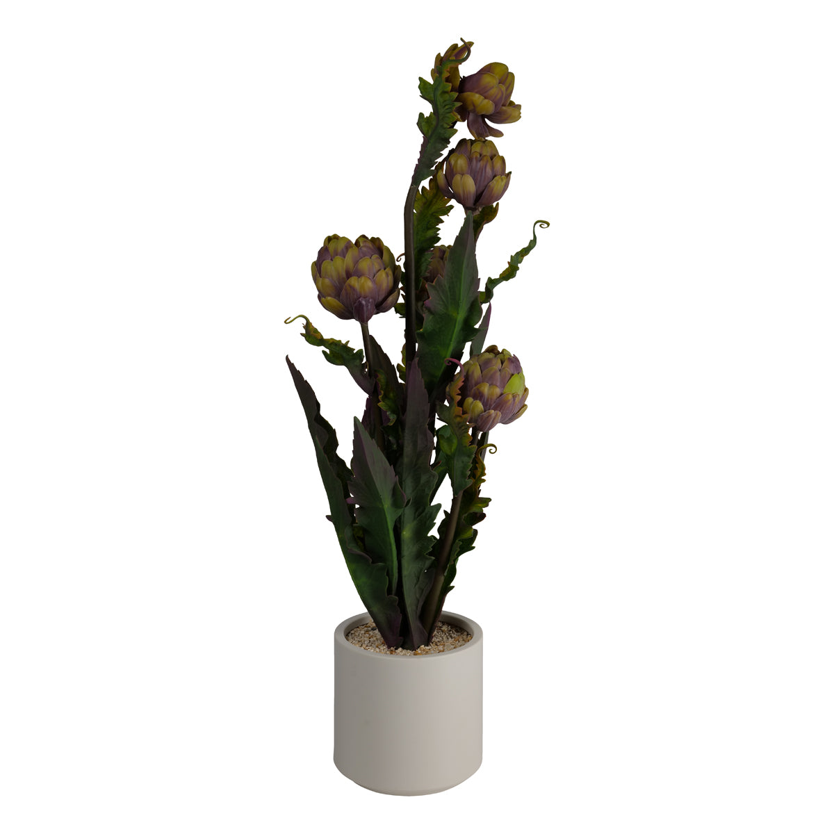Pianta di Carciofo Artificiale con Vaso 88 cm.