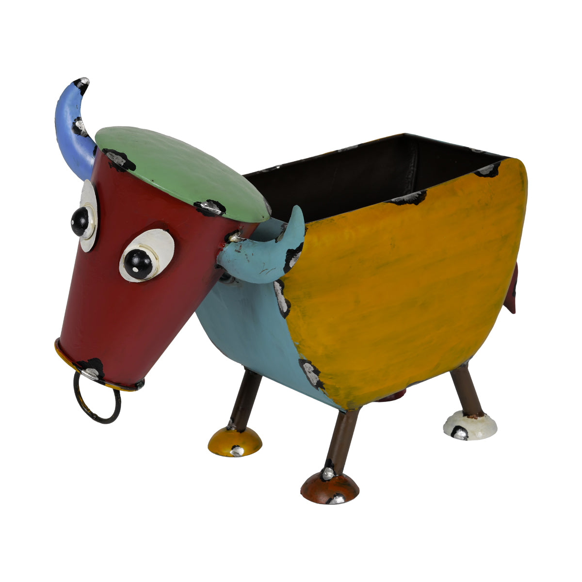 Vaso Cow in Metallo 43x22x26 cm.
