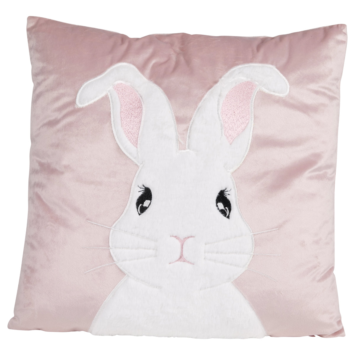Cuscino Coniglio in Velluto Rosa Easter Collection 45x45 cm.