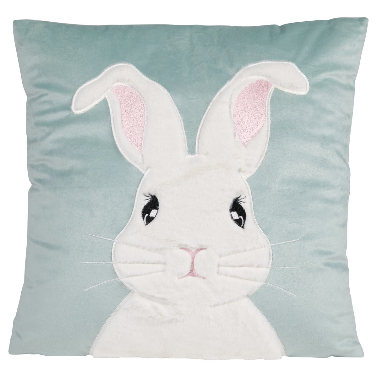 Cuscino Coniglio in Velluto Celeste Easter Collection 45x45 cm.