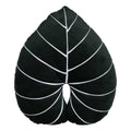 Cuscino Sagomato Foglia in Velluto Verde 30x50 cm.