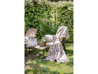 Cuscino Ricamato con Frange Mocha Mousse Collection 30x45 cm.
