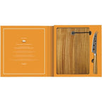 Easy Life Set Formaggio Gift Novels - cofanetto aperto con tagliere e coltello