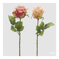 Rosa EDG Ramo con Foglie 52 cm.