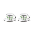 Set 2 Tazzine con Piattino Herbarium Collection 120 ml.