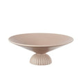 L'Oca Nera Centrotavola in Ceramica Grigio H. 13 cm. D. 33 cm.