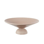 L'Oca Nera Centrotavola in Ceramica Grigio H. 13 cm. D. 33 cm.