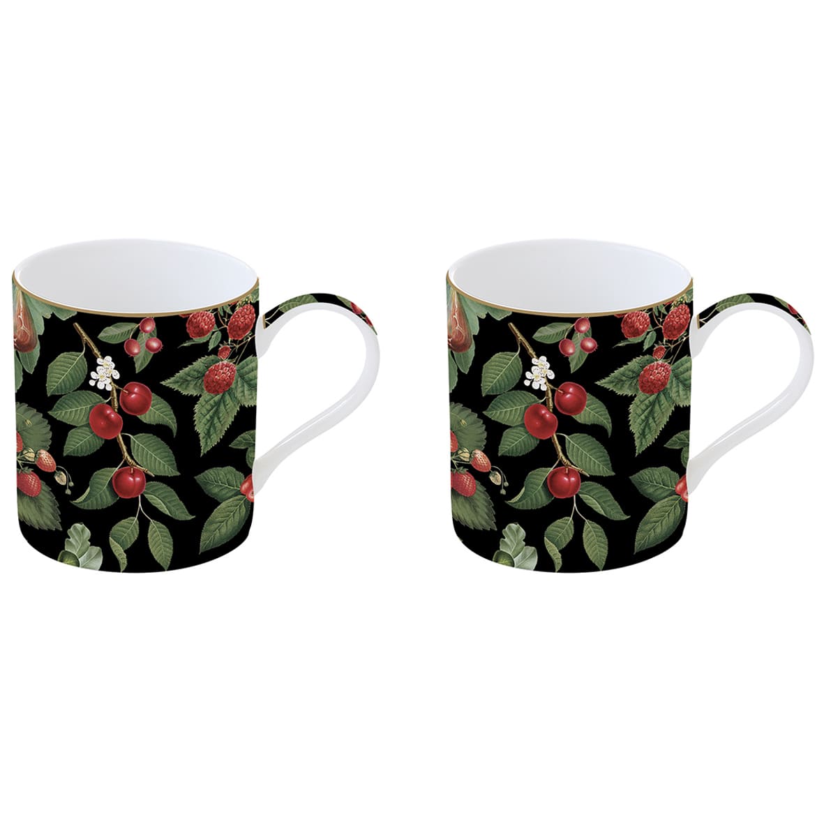 Easy Life Set 2 Tazze Mug Orchard Collection Porcellana 300 ml.