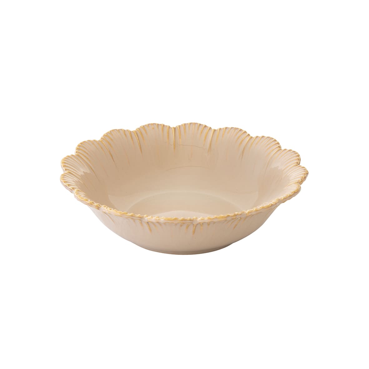 Easy Life Servizio da Tavola 18 Pezzi Fleuri Collection Porcellana Beige e Bianco per 6 Persone.
