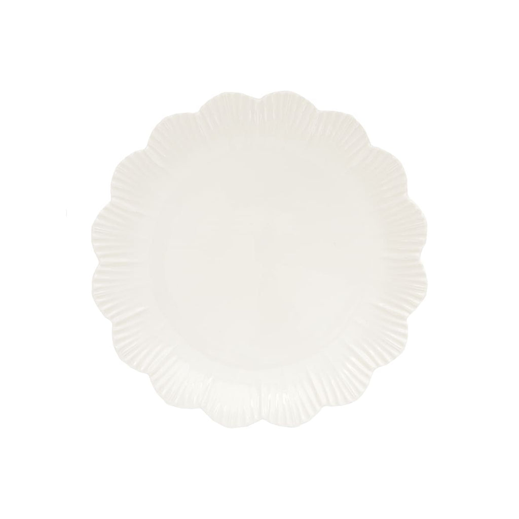 Easy Life Servizio da Tavola 18 Pezzi Fleuri Collection Porcellana Beige e Bianco per 6 Persone.