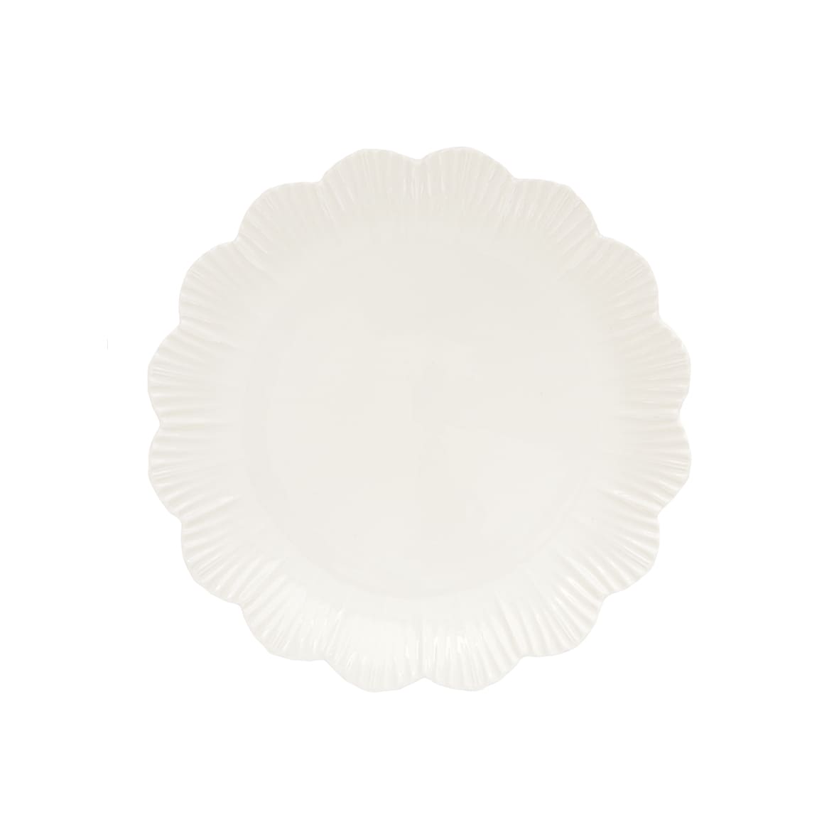 Easy Life Servizio da Tavola 18 Pezzi Fleuri Collection Porcellana Beige e Bianco per 6 Persone.