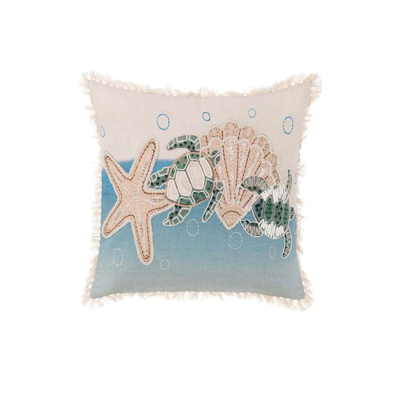 Cuscino Ricamato Vista Mare Collection 45x45 cm.