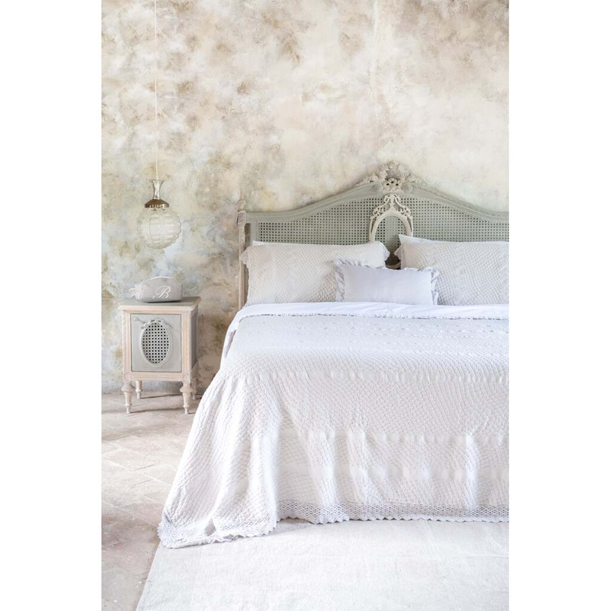 Copriguanciale con Pizzo Palazzo Collection 50x80 cm. Beige