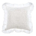 Blanc MariClò Cuscino Arredo Dentelle Collection in Cotone Bianco 45x45 cm.