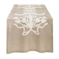 Blanc MariClò Runner Dentelle Collection in Lino e Cotone Beige 50x160 cm.