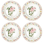 Set 4 Piatti Dessert in Porcellana Chant Des Roses Collection Ø 19 cm.