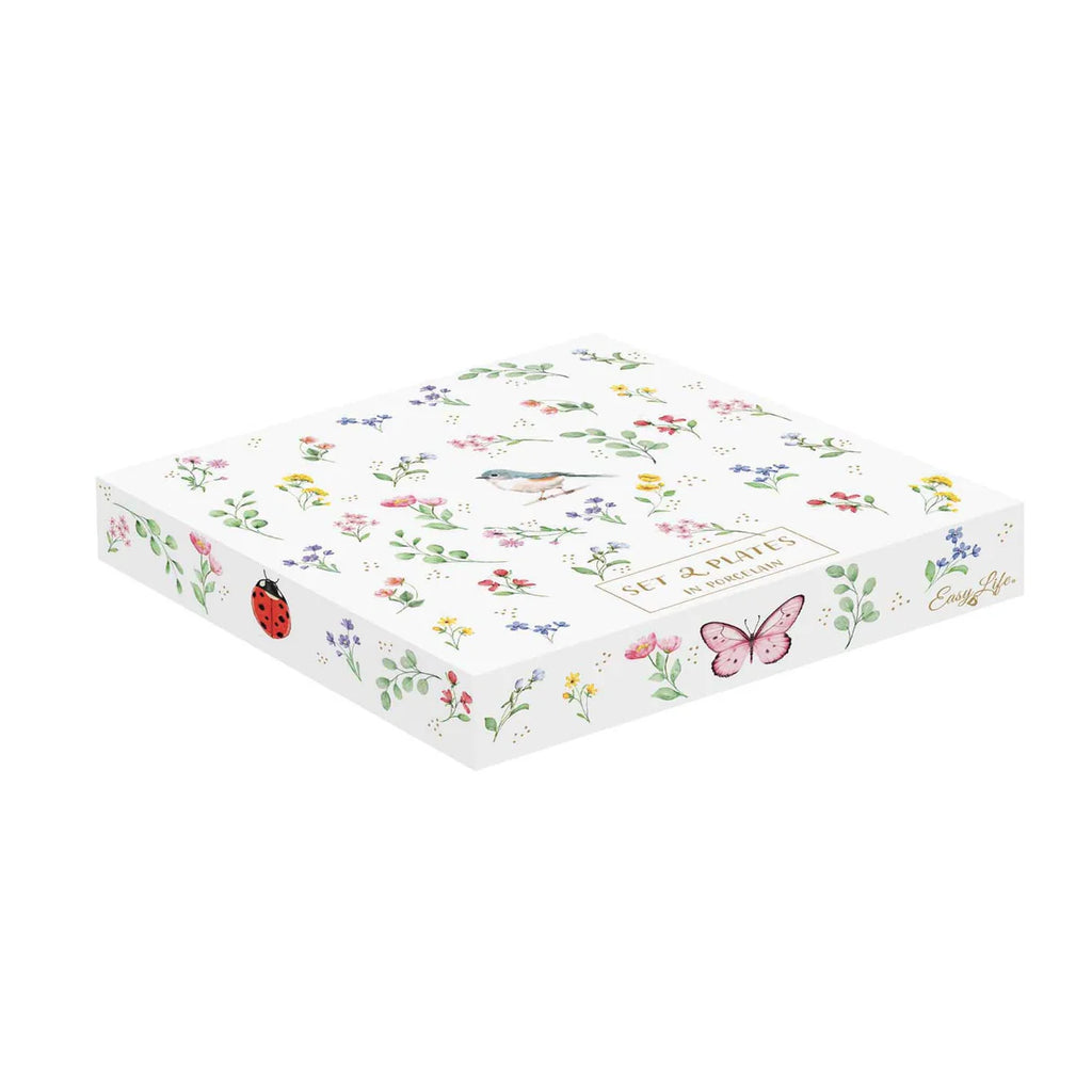 Set 2 Piattini in Porcellana Fancy Garden Collection 16 cm.