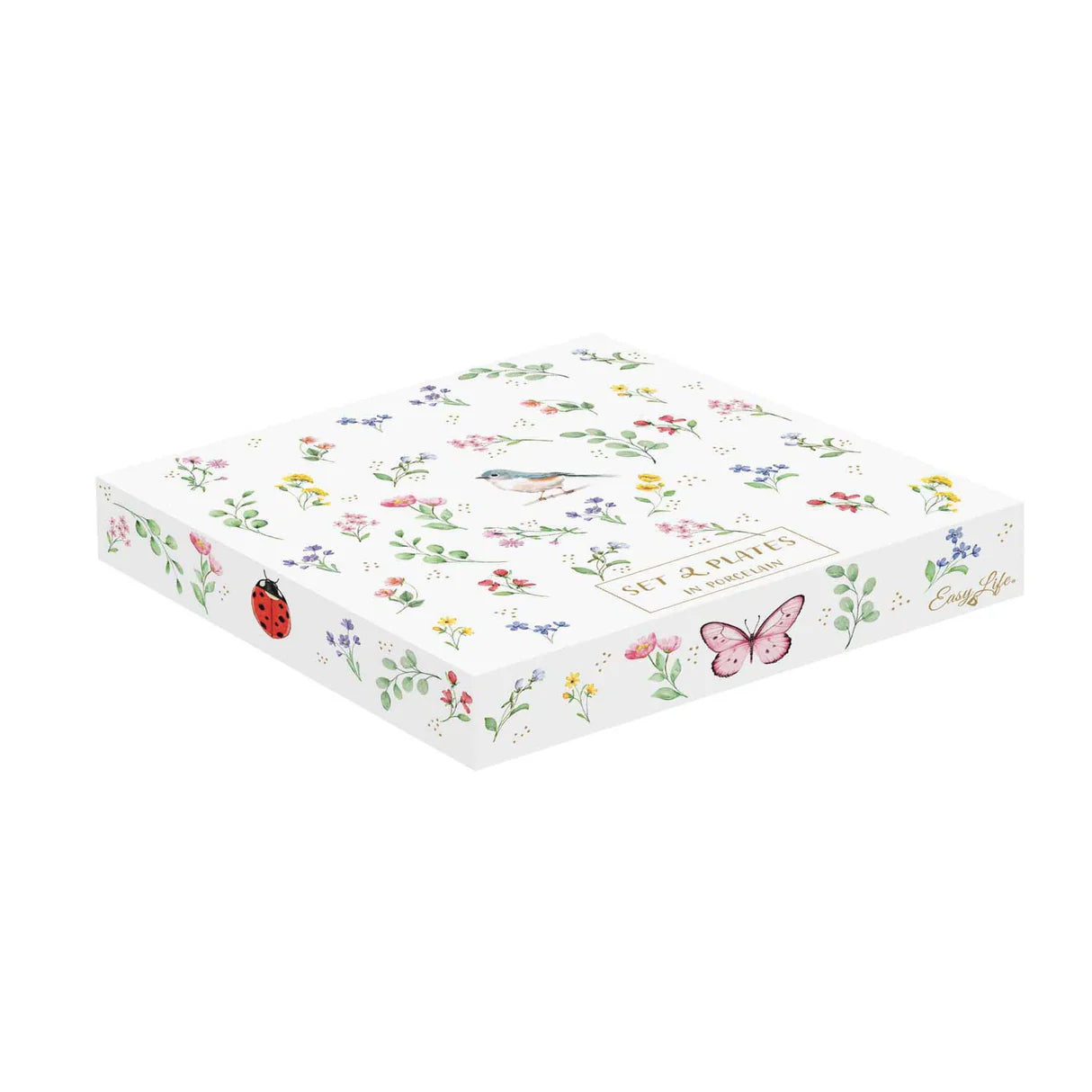 Set 2 Piattini in Porcellana Fancy Garden Collection 16 cm.
