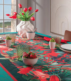 L'Oca Nera Tovaglia Tropical Chic in Filato Antimacchia Idrorepellente Made in Italy 155x180 cm.