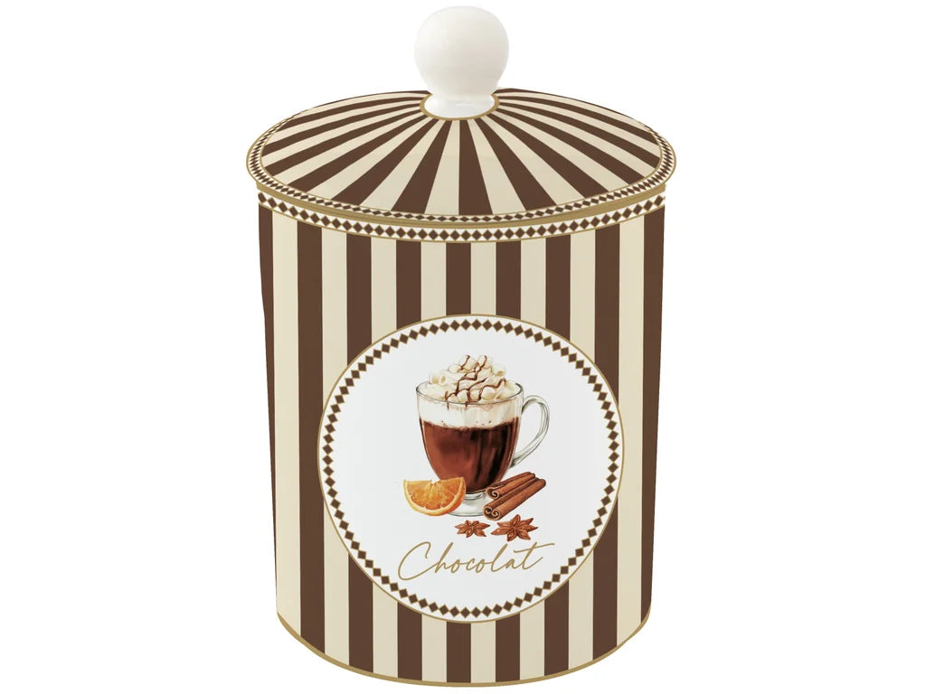 Easy Life Barattolo con Coperchio Sweet Moments Porcellana Fine H 18 cm. D 11,5 cm.
