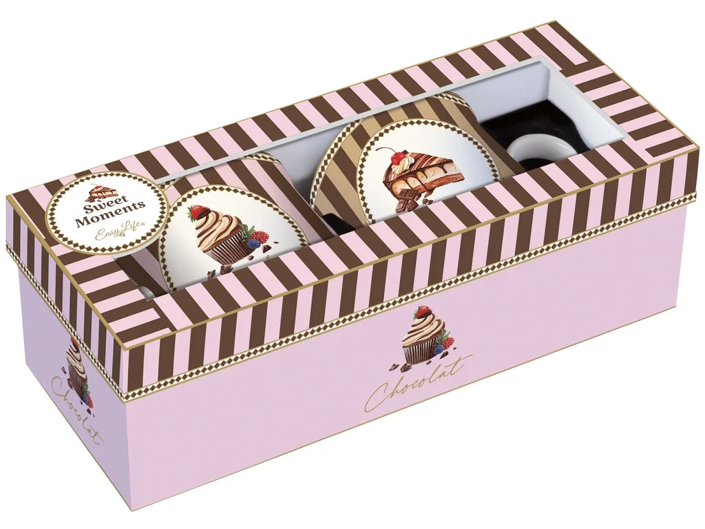 Easy Life Set 2 Mug Sweet Moments Porcellana Fine 300 ml.