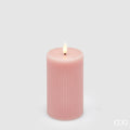 Candela Led Lounge EDG Moccolo con Telecomando 13x7,5 cm. IP20 Rosa Chiaro