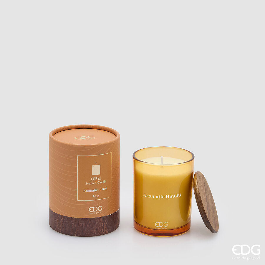 EDG Enzo De Gasperi Candela Profumata Opal Aromatic Hinoki 190 gr.