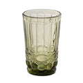 Ixia Set 6 Bicchiere Verde in Cristallo Decorato H12,5 Ø8 cm. 345ml
