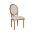 Sedia Imbottita in Legno Naturale 44x46x95 cm.