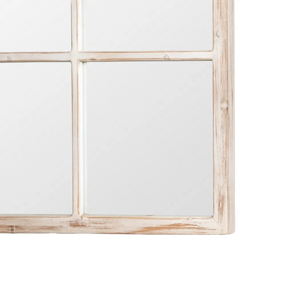 Specchio in Legno di Abete Sbiancato 90x180 cm