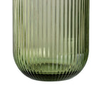 Ixia Set 6 Bicchiere Basso Verde in Cristallo Rigato H9,4 Ø7,6 cm. 270ml