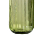 Ixia Set 6 Bicchiere Verde in Cristallo Rigato H12,8 Ø8 cm. 425ml