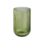 Ixia Set 6 Bicchiere Verde in Cristallo Rigato H12,8 Ø8 cm. 425ml