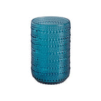 Ixia Set 6 Bicchiere Alto Azul in Cristallo Blu Decorato H12,7 Ø8 cm. 400ml