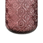 Ixia Set 6 Bicchiere Alto Rosa Mauve in Cristallo Decorato H12,7 Ø8 cm. 400ml